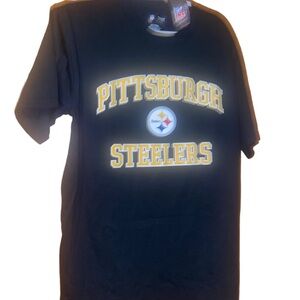 New nfl  Pittsburgh Steelers black Tshirt men medium M
